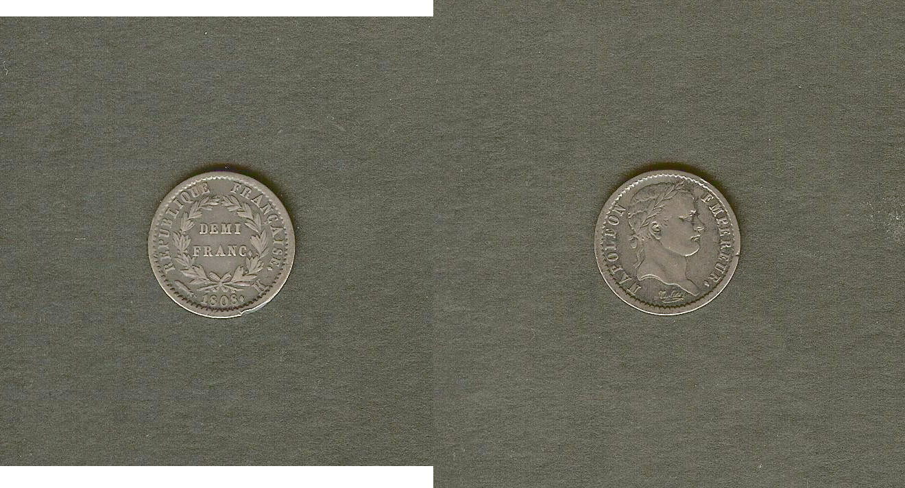 half franc Napoleon 1808K EF